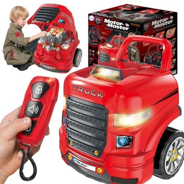 WIELKA CIĘŻARÓWKA ZESTAW MECHANIKA DO SKŁADANIA MONTAŻU 61 EL. XXL