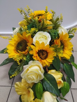 ПОДСОЛНУХ-капля украшение на кладбище, могилу, плиту