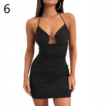 Letnia Moda Sexy Hollow Out Hip Wrap Sukienka