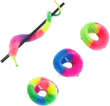 ВОЛШЕБНЫЙ ЧЕРВЯК НА ЛЕСКЕ, КАК ЖИВОЙ ДЛЯ ТРЮКОВ, ИГРУШКА-ЧЕРВЯК-АНТИСТРЕСС