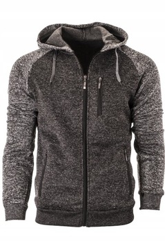 XL - CIEPŁA ROZPINANA BLUZA MĘSKA R2696