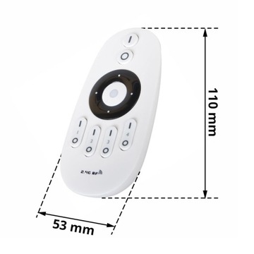 RF 2.4G 4-ЗОННЫЙ МОНО ПУЛЬТ ДИСТАНЦИОННОГО УПРАВЛЕНИЯ ДЛЯ СВЕТОДИОДНОГО ОСВЕЩЕНИЯ