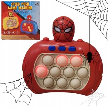 Электронная игра «Человек-паук» Pop It, аркадная консоль, 80 уровней