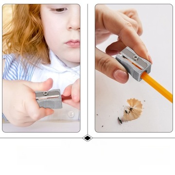 MINI TEMPERKA DO OŁÓWKÓW Z POJEDYNCZYM OTWÓREM, METATAL, NIERDZEWNA