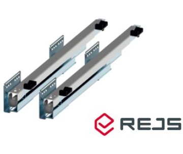 Корзина для белья Rejs выдвижная грузовая 400, оцинкованная, закрывающаяся
