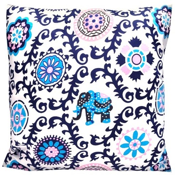 Poszewka na jaśka poduszkę 40x40 Słonie indyjskie