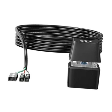 Przycisk włączania i wyłączania komputera stacjonarnego Przełącznik komputera stacjonarnego Zewnętrzny pilot zdalnego sterowania Kabel 5 m