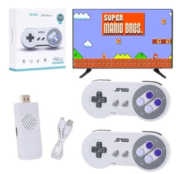 БЕСПРОВОДНАЯ РЕТРО-КОСОЛЬ HDMI 2 ПАНЛОДА 900+ ИГР