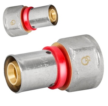ZŁĄCZKA MUFOWA ŁĄCZNIK PEX ALUPEX ZAPRASOWYWANA GW 16x3/4 ZPR DIAMOND