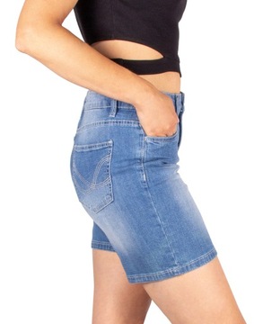 krótkie SPODENKI DAMSKIE jeansowe duże rozmiary DŻINSOWE modne 48 4XL FIRI