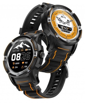 Прочные умные часы HAMMER Watch Plus Amoled GPS спортивные часы с пульсометром