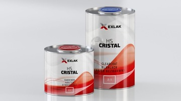 Lakier bezbarwny klar Exlak Clearcoat Cristal HS 1 l + utwardzacz 500 ml