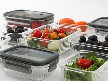 Герметичные термостойкие стеклянные контейнеры для хранения пищевых продуктов x6