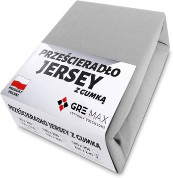 Prześcieradło JERSEY z gumką 120x200 POLSKIE GRUBE