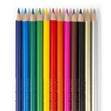 ТРЕУГОЛЬНЫЕ КАРАНДАШИ 12 ЦВЕТОВ KIDEA