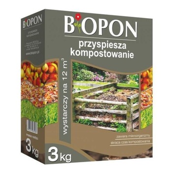 BIOPON PRZYSPIESZA KOMPOSTOWANIE KOMPOSTER 3KG