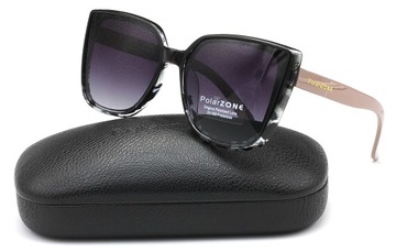 Okulary przeciwsłoneczne damskie polaryzacyjne z etui Polarzone UV 400