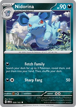 Pokemon 151 Nidorina 30/165