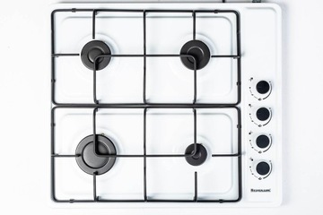 Белая газовая варочная панель RAVANSON K-04TNG 54,5