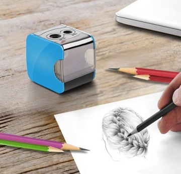 ЭЛЕКТРИЧЕСКАЯ ТОЧИЛКА ДЛЯ ДЕТЕЙ, СТУДЕНТОВ, ДВОЙНОЙ ПИТАНИЕ