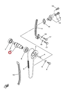 РАСПРЕДВАЛ YAMAHA YFM 350 RAPTOR GRIZZLY