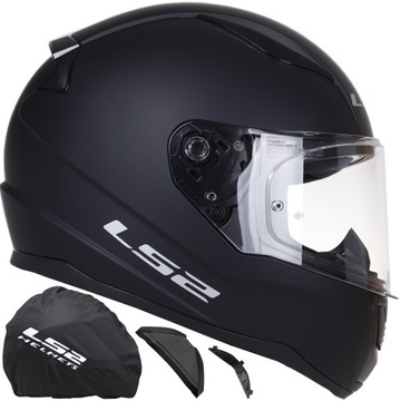 KASK MOTOCYKLOWY LS2 FF353 RAPID II CZARNY MAT INTEGRALNY ECE 22.06