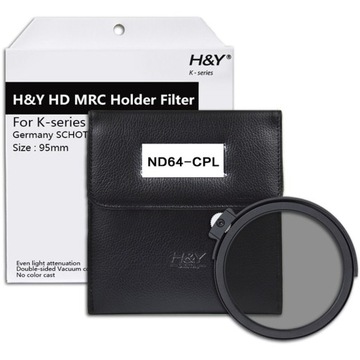 H&Y Держатель фильтра H&Y Kseries с серым фильтром ND64 и поляризационным фильтром