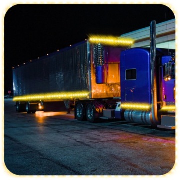 КОМПЛЕКТ СВЕТОДИОДНЫЙ ГАБАРИТНЫЙ ФОНАРЬ 12 24В ОРАНЖЕВЫЙ ДИОД 10 ШТ.