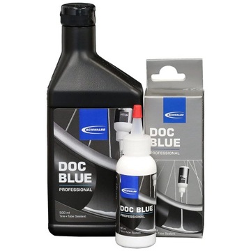 USZCZELNIACZ DO OPON TUBELESS MLECZKO SCHWALBE DOC BLUE 500 ml + DOZOWNIK