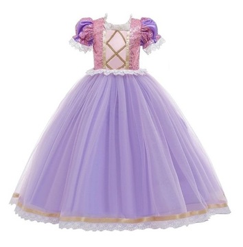 Рапунзель наряд запутанное платье принцессы костюм для мяча 140 /146 см