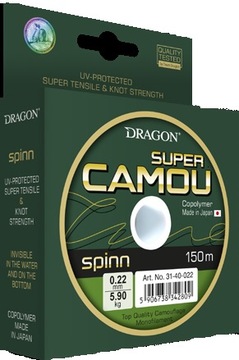 Dragon Żyłka Super Camou Spin 0,25mm/150m