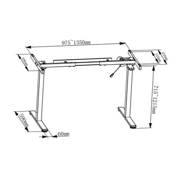 Электрический каркас стола Spacetronik SPE-114RW