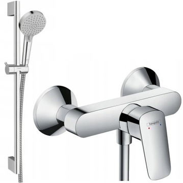 HANSGROHE zestaw natryskowy + bateria prysznicowa