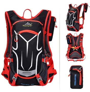 PLECAK TURYSTYCZNY na Rower Motor do Biegania + Saszetka + Siatka na Kask