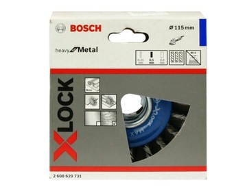 ПРОВОЛОЧНАЯ ДИСКОВАЯ ЩЕТКА BOSCH 115 мм X-LOCK