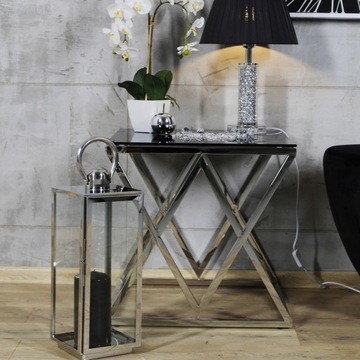 ФОНАРЬ ЛАМПОН НЕРЖАВЕЮЩАЯ СТАЛЬ ДЛЯ ДОМА И САДА СЕРЕБРЯНЫЙ МЕТАЛЛ ГЛАМУР