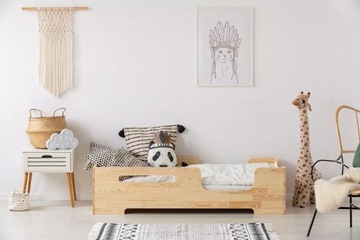 Łóżko drewniane dziecięce pojedyncze BOX 2 80x170cm