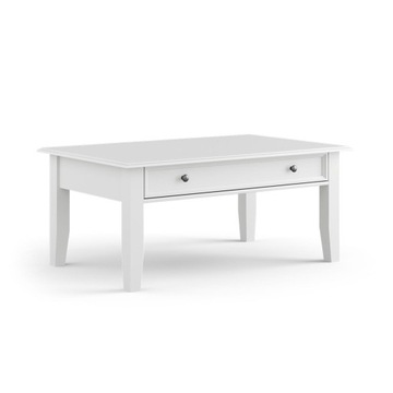 DREWNIANY STOLIK KAWOWY Z SZUFLADĄ ŁAWA DO SALONU SOSNOWA BELLUNO ELEGANTE