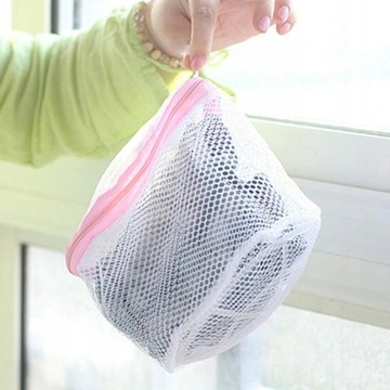 WOREK KOSZYK DO PRANIA bielizny STANIKÓW BIUSTONOSZY zamek DO PRALKI