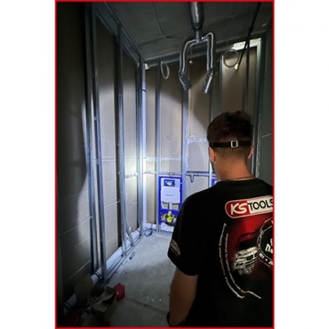 Налобный фонарь с датчиком движения LED COB 3W 270° KS Tools