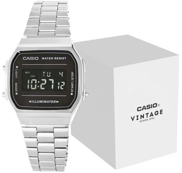 Zegarek Męski Casio A168WEM + Box Retro Styl