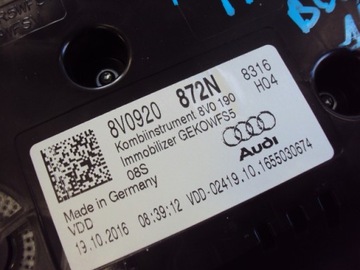 СЧЕТЧИК ЧАСОВ AUDI A3 8V LIFT БЕНЗИН 2016-