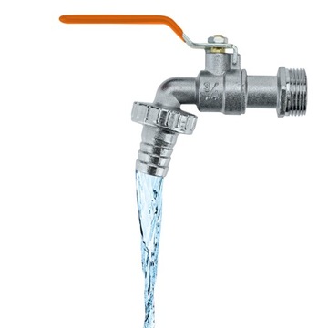 FAP, КРАН ШАРОВОЙ, СЛИВНОЙ, садовый, M 3/4