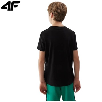 KOSZULKA CHŁOPIĘCA 4F DZIECIĘCA T-SHIRT M1113 BAWEŁNIANA BASIC SPORTOWA 122