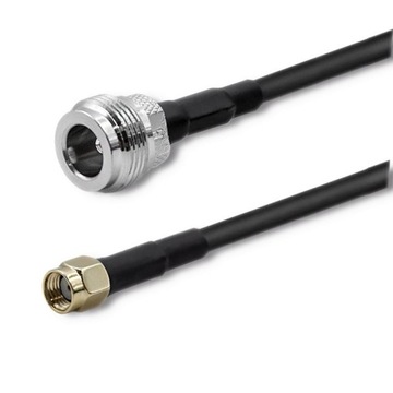 Коаксиальный кабель Qoltec RG58 | Н Женский | РП-СМ