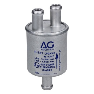 FILTR FAZY LOTNEJ AGC 12mm / 2x12mm LPG POLIESTER