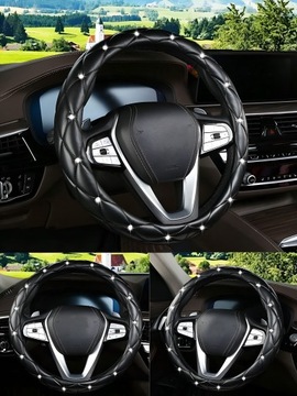 ЧЕХОЛ НА РУЛЬ УДОБНЫЙ ЧЕХОЛ ИЗ ПРЕМИАЛЬНОЙ ЭКОКОЖИ С БАЙЕТКАМИ