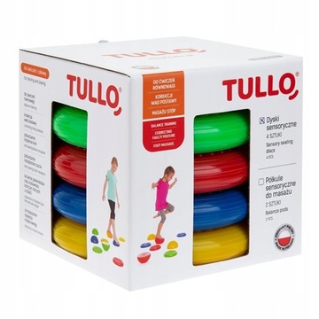 TULLO DYSKI SENSORYCZNE DO MASAŻU ĆWICZEŃ 4 SZT.