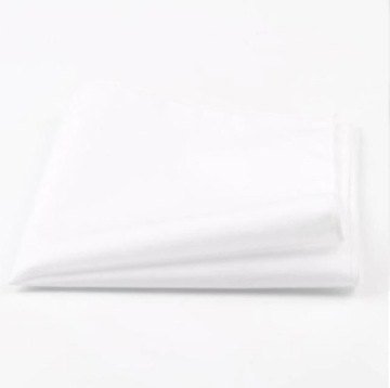 Poszetka biała bawełniana matowa