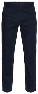 Spodnie męskie TOMMY HILFIGER chinosy granatowe slim-fit 33/32